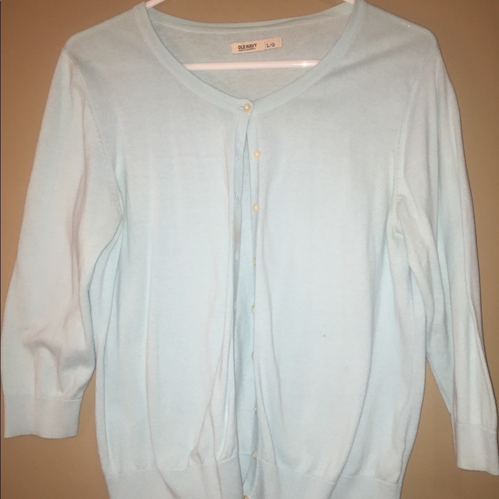 Baby blue, cardigan